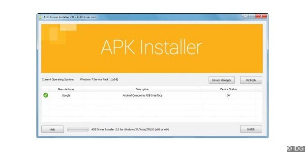 You need the ADB drivers to run the toolkits and to communicate between your computer and smartphone.  Download them via the APK installer.