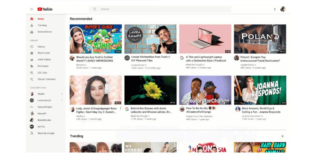 YouTube: New look for the desktop and tablet apps - HowAndroidHelp.com