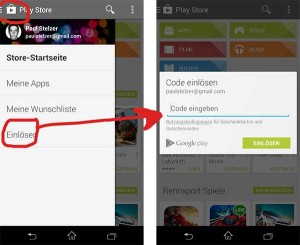 Redeem Google Play voucher