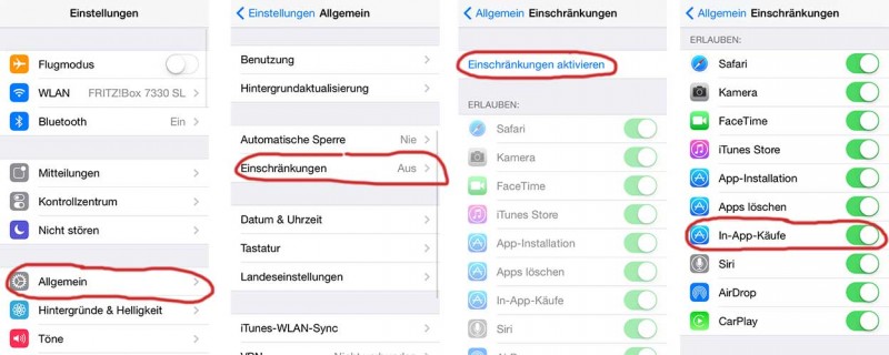 Disable in-app purchases on iOS 7