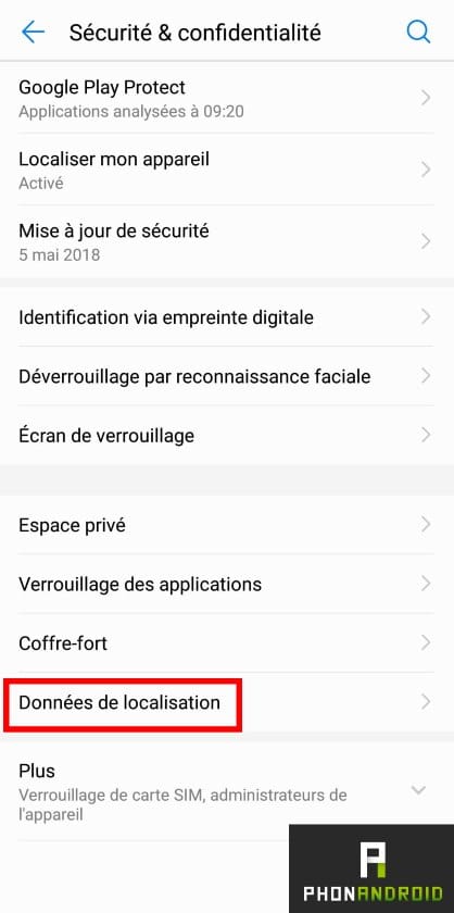 android disable location