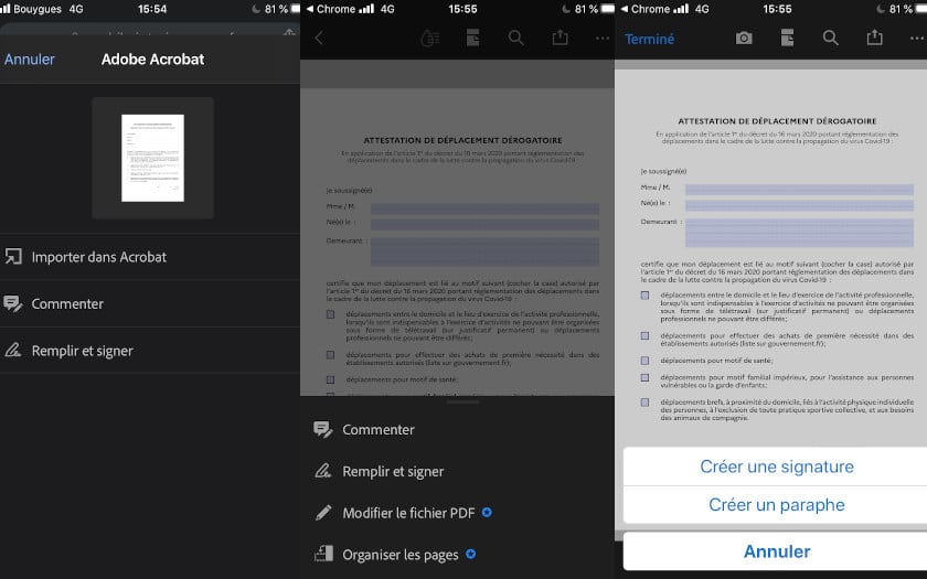 coronavirus attestation step by step ios 2