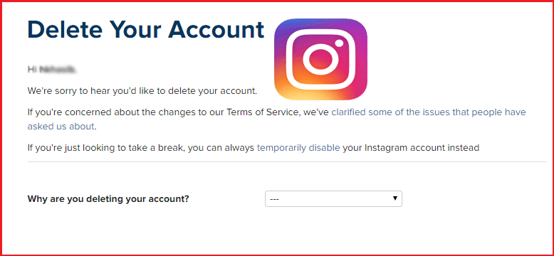 Delete Instagram account How to deactivate your account