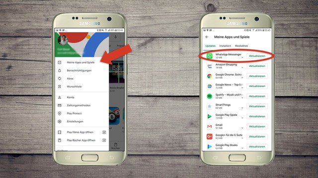 How to update WhatsApp on Android