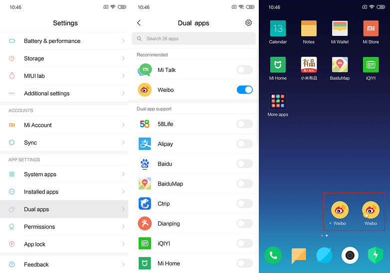 MIUI10 dualapps