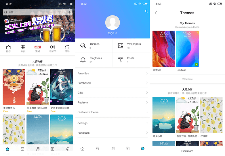 MIUI10 themes