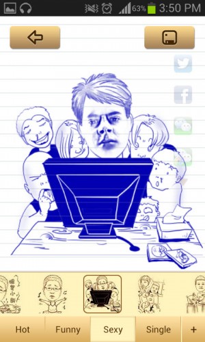 app turn yourself into a cartoon momentcam sailor