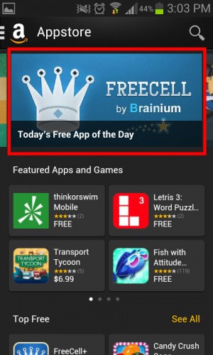 Amazon App Store free app of the day