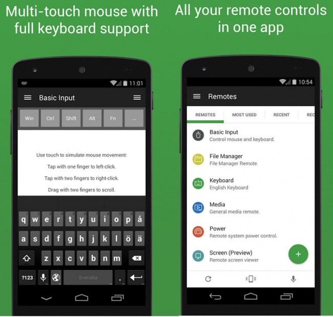 android like mouse and keyboard unified remote