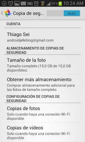 android photo backup