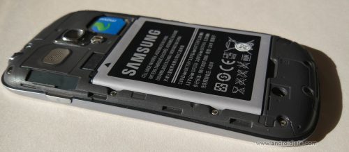 Normal battery of a Samsung Galaxy S3 mini