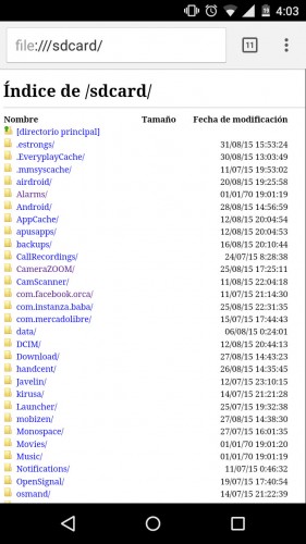 File Sdcard Or How To View And Open Your Files In The Browser Howandroidhelp Com