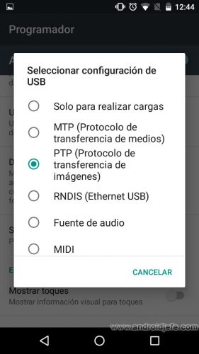 usb connection default android marshmallow