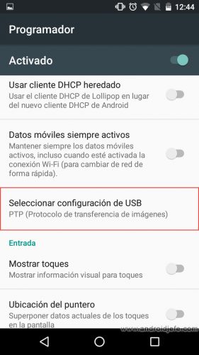 default usb connection android 6 marshmallow programmer