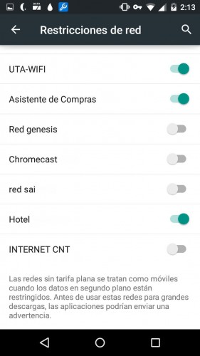 disable wifi data in the background to an android application