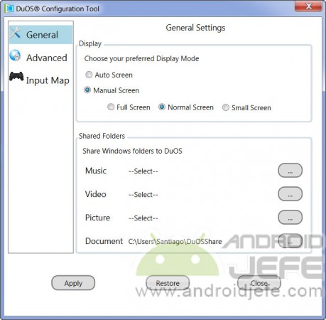 duos install android windows configuration