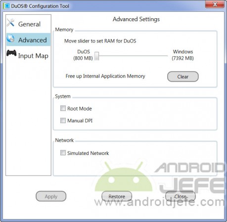 duos install android windows advanced settings