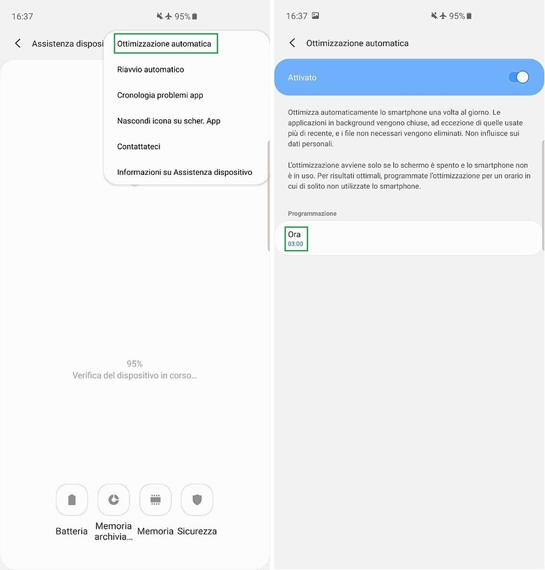 galaxy s10 auto optimization