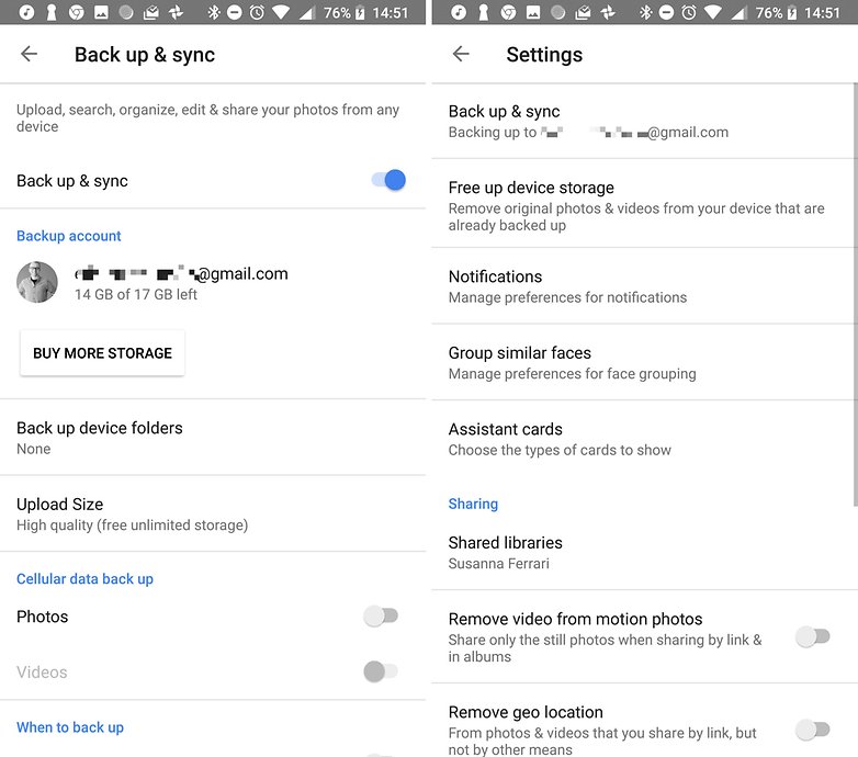 google photo backup