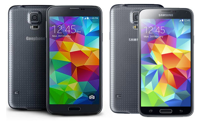 goophone s5 vs samsung galaxy s5