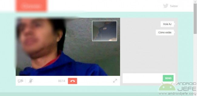 Gruveo video call from PC (Chrome)