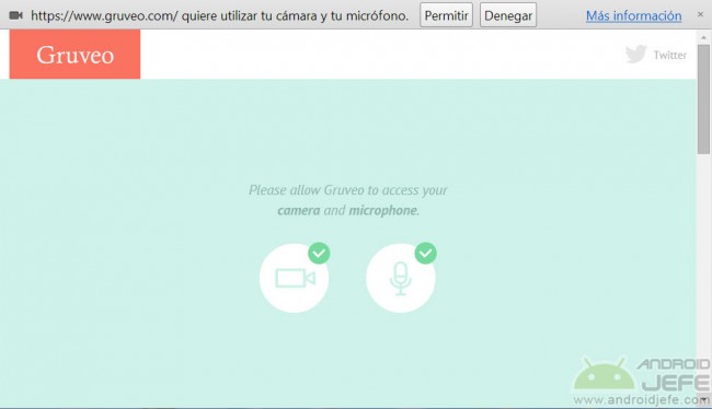 gruveo wants to use your camera and microphone