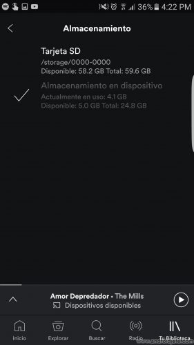spotify download to sd card