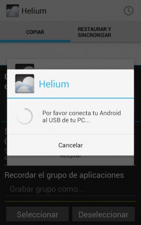 helium backup without root