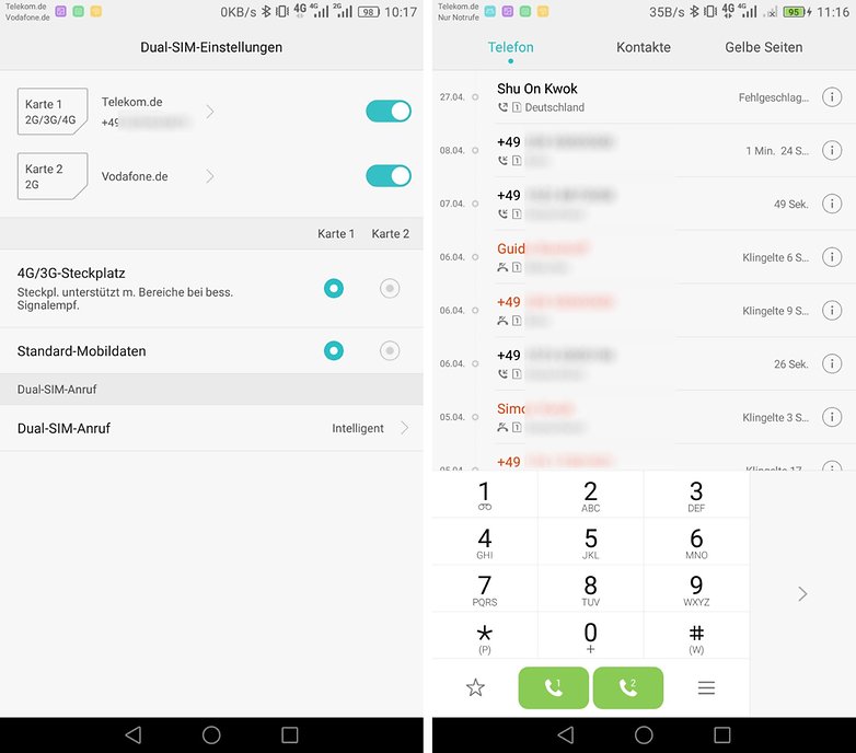 huawei data dual sim setup