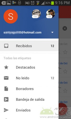 hotmail inbox in gmail 5.0