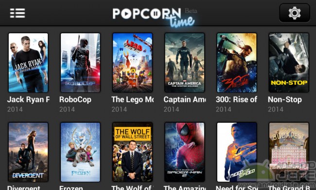 start popcorn time