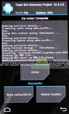 rom twrp recovery installation