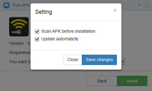 install apk from pc setting