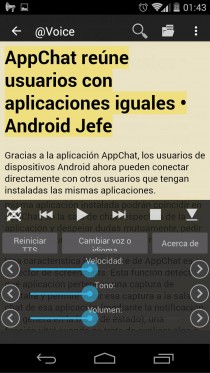 read text aloud spanish android