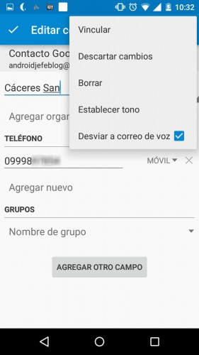 send call voicemail android