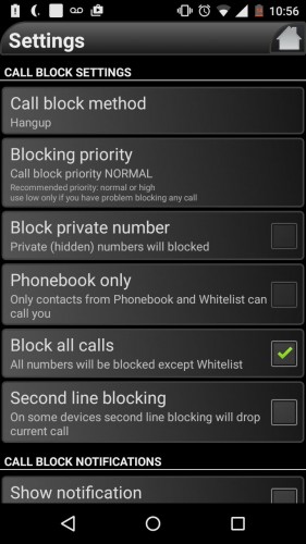 send call voicemail android call blocker