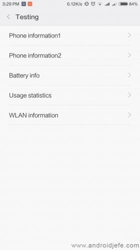 hidden menus xiaomi mi 5 testing