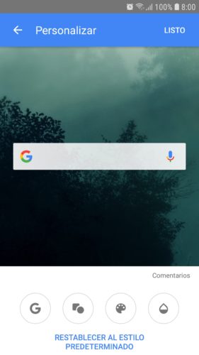 how to put google search bar on home screen