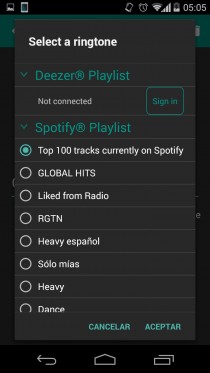 playlists spotify alarm android