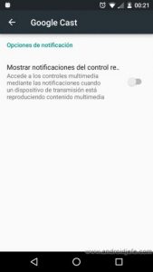 chromecast puts notification annoying