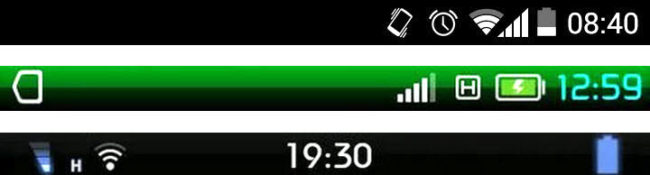 android status bar icon plus