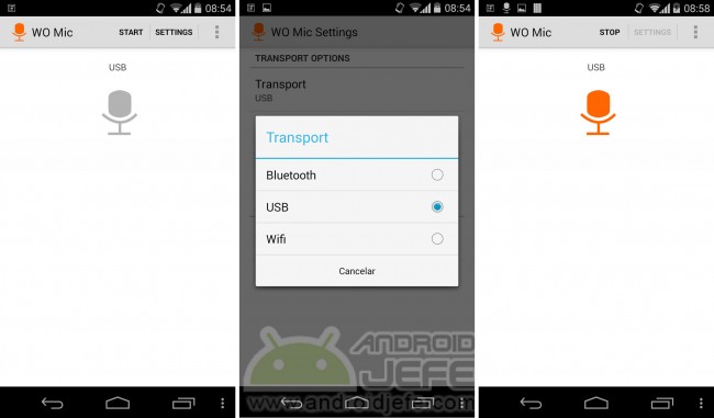 use android as microphone wo mic app