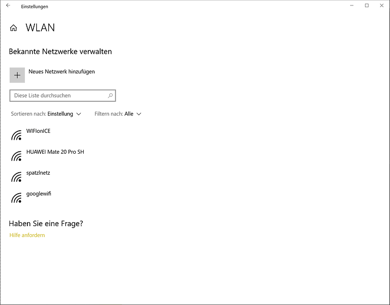 windows wifi all networks