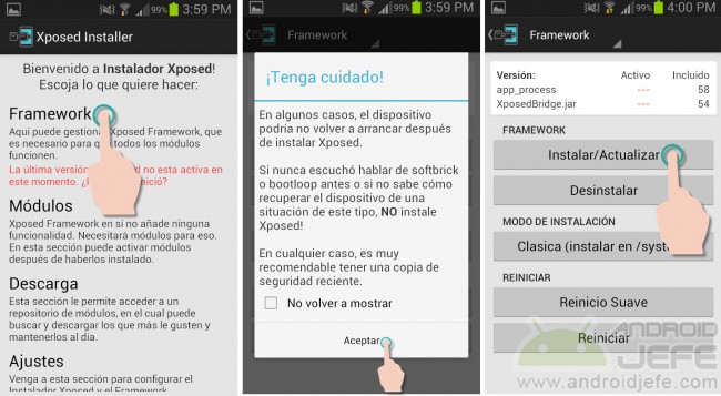 xposed framework how to install