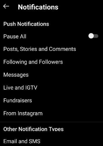 How to disable Instagram push notifications on your Android phone