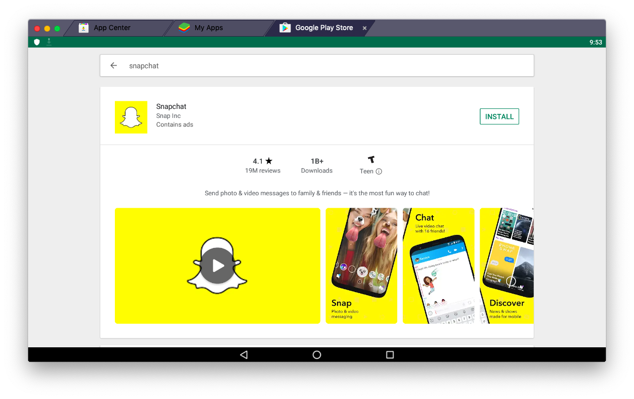 download snapchat bluestacks for mac