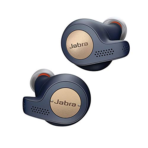 Jabra Elite Active 65t - Wireless Sport Headphones (Bluetooth 5.0, True Wireless) with Integrated Alexa, Blue and Copper