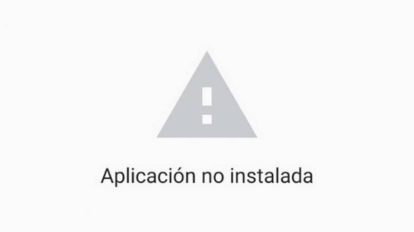 app not installed error