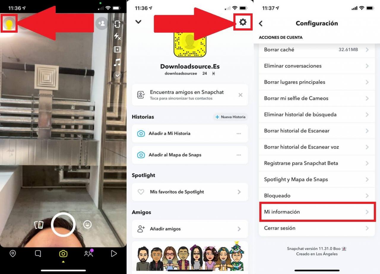 how to download your Snapchat account data