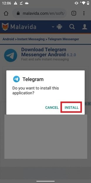 instal the new Telegram 4.8.10